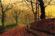 Stapleton Park near Pontefract Atkinson Grimshaw